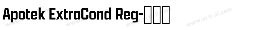 Apotek ExtraCond Reg字体转换